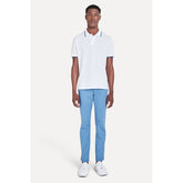 POLO MASC MC FRISOS SIMPLES BRANCO